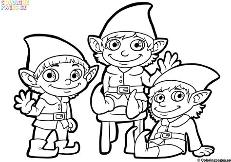 På servetterna finns två tomtar bärandes på en ljuslykta och en massa julklappar. Julmålarbilder att färglägga | Juligen