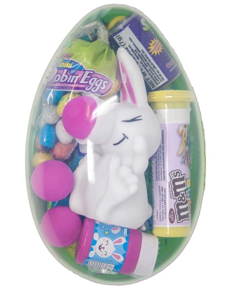 Premade Jumbo Green Easter Egg Filled With Toys Candy Games