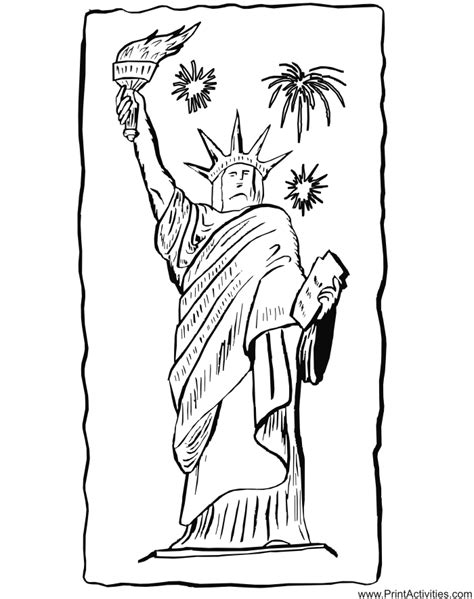 Download and print out this the statue of liberty coloring page. Statue Of Liberty Drawing Easy at GetDrawings | Free download