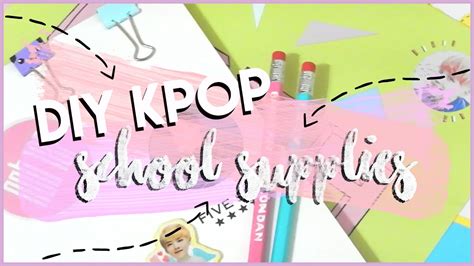 Diy Kpop Back To School Supplies Pencils Stickers Binders Etc