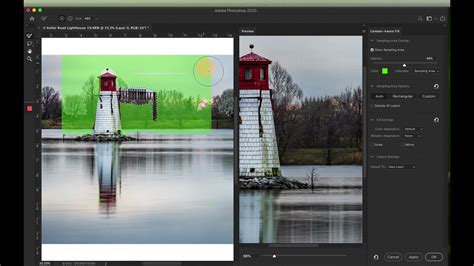 Using Content-Aware Fill Workspace in Photoshop 