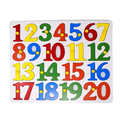 Number Puzzle 1 20 Early Learning Wooden Toy Educational Toy — Explearn Toys