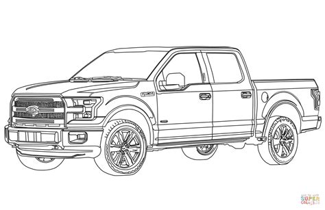 Dibujo De Ford F Pickup Truck Para Colorear Dibujos Para Colorear Imprimir Gratis