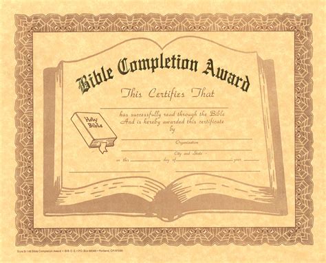 Christian Certificate Templates Printable Certificates For Bible Verse