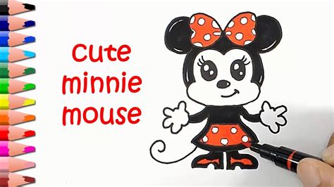Easy Drawing Tutorials Minnie Mouse