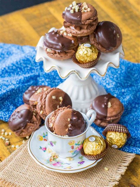 Ferrero Rocher Chocolate Macarons Video Recipe Macaron Recipe