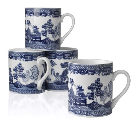 Designed with attractive profiles that can suit a variety of businesses, we carry 12 oz. Harold Imports Blue Willow Design 10 Oz Coffee Mugs Tea Cups Set of 4 NEW | eBay