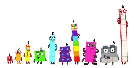 Numberblocks 1 10 Happy Poses By Alexiscurry On Deviantart In 2022