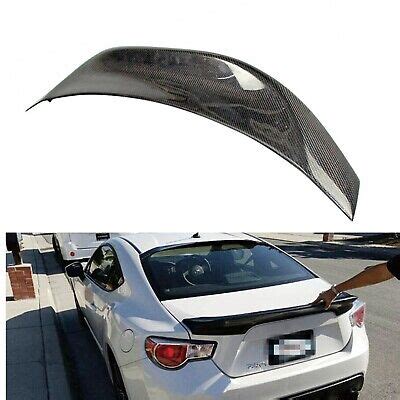 Carbon Fiber Rear Trunk Spoiler Lip For Toyota GT86 Subaru BRZ FRS L