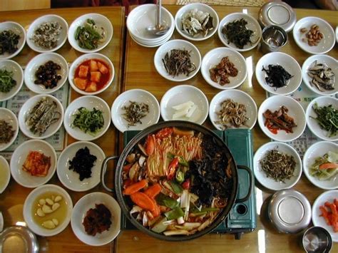 Korean Cuisine Contains Traditional Ingredients From Land And Sea That