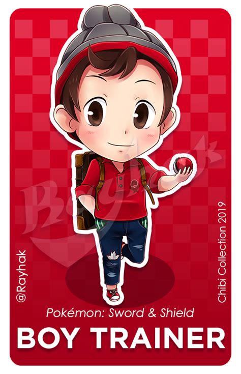 Sword And Shield Trainer Boy Chibi Collection By Rayhak On Deviantart