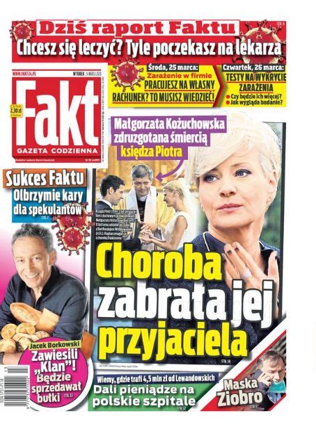 Malgorzata Kozuchowska, Jacek Borkowski, Fakt Magazine 24 March 2020 ...