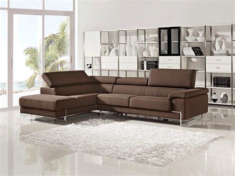 Modern Brown Sectional Sofa Vg316 Fabric Sectional Sofas