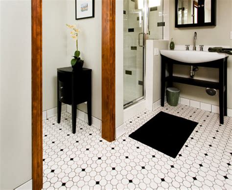 23 Black And White Octagon Bathroom Floor Tile Ideas And Pictures 2022