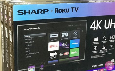 Ultra hd 4k screen, hdr10 support Sharp 55-Inch LED Smart 4K UHD Roku TV ONLY $300 + FREE ...
