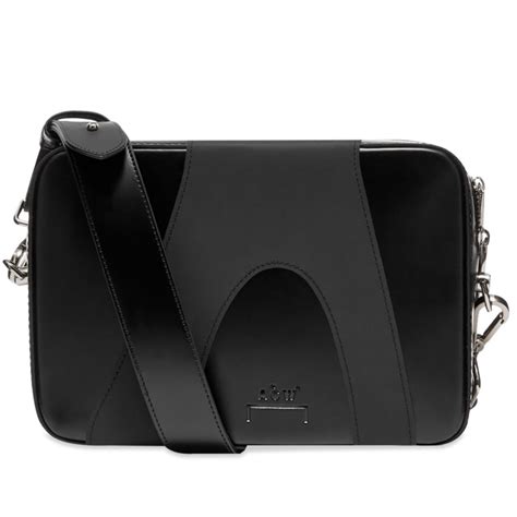 A Cold Wall Overlay Leather Cross Body Bag Black Acwugl001w Outback Sylt Ubicaciondepersonas