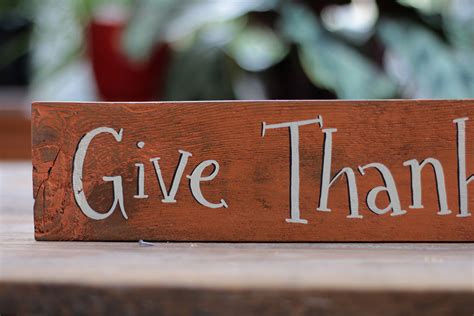 Give Thanks Every Day Sign, hand painted in Mill Creek, WA - The Weed Patch