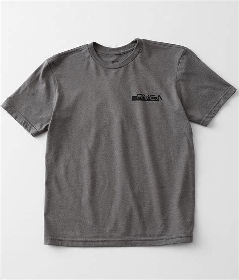 Boys Rvca Redacted T Shirt Boys T Shirts In Grey Noise Buckle