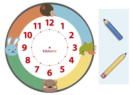 Un Reloj Infantil Para Aprender Las Horas Edúkame