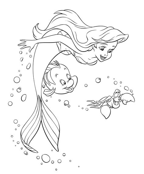 Printable Ariel Coloring Pages Customize And Print