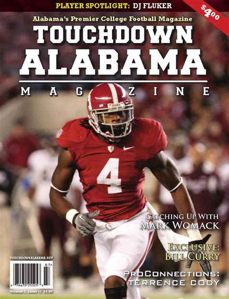 Touchdown Alabama Magazine Online 2010 Georgia State By Carey