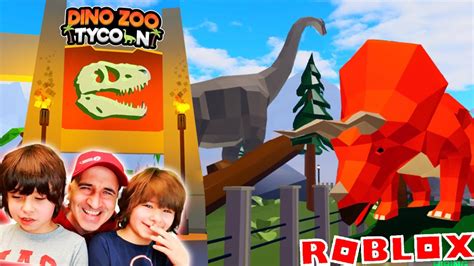 Construimos Nuestro Parque De Dinosaurios En Roblox Dinosaur Zoo