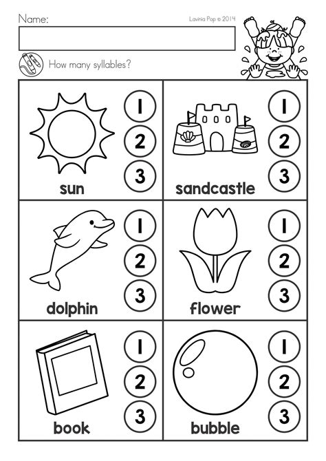 See pronunciation and what rhymes with kindergarten. 20 Syllable Worksheet for Kindergarten | Worksheet for Kids