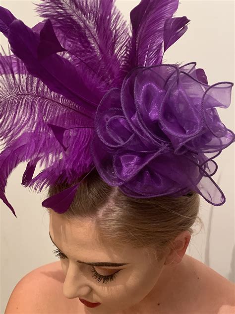Available At 01434607710 Reflections Hair And Beauty Purple Fascinator