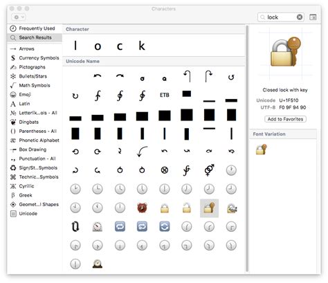 Internationalization Unicode Terminal Lock Symbol Ask Different