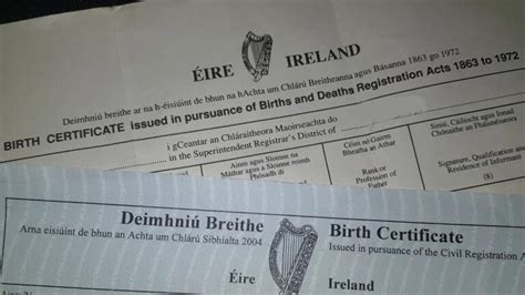 Order An Irish Birth Certificate Online Buy Birth Certificate Ireland