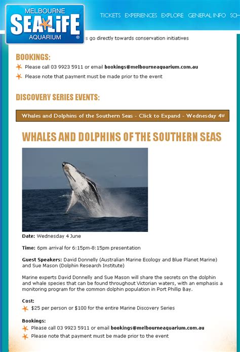 Sea Life Australia Under Pressure On Whale Circus