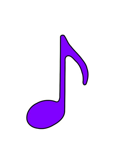 Eighth Note Purple Clip Art At Vector Clip Art Online