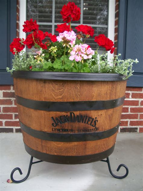 Our Jack Daniels Whisky Barrel Planter Fall Planters Barrel Planter