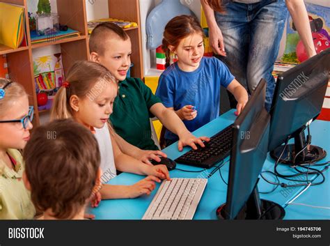 Children Computer Image And Photo Free Trial Bigstock