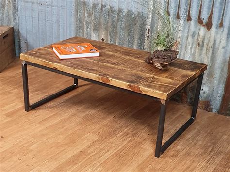 Industrial Style Coffee And End Tables Industrial Metal And Wood