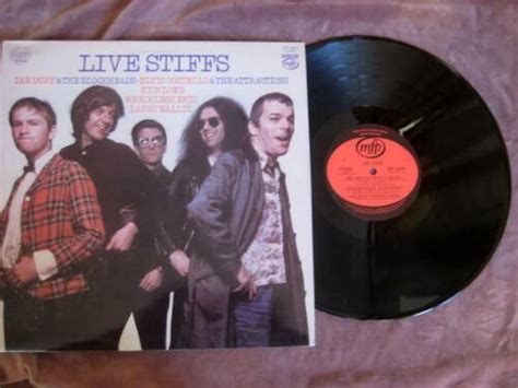 Live Stiffs Lp Elvis Costello Ian Drury Mfp50445 1978 Made In Great