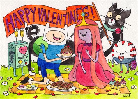 julia minamata illustration the blog adventure time valentine s card