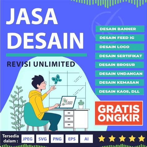 Jual Jasa DESIGN GRAFIS Banner Logo Sertifikat Brosur Undangan Kemasan Kaos Shopee Indonesia