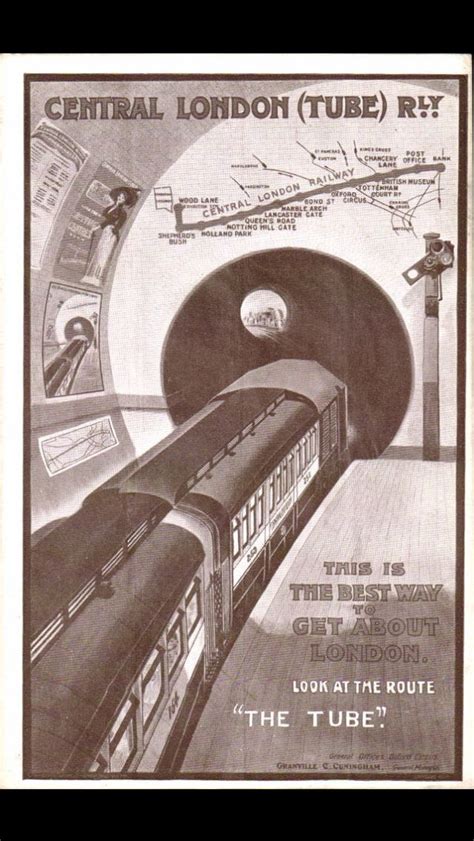 Postcard Advertisement From The Central Railway London Underground