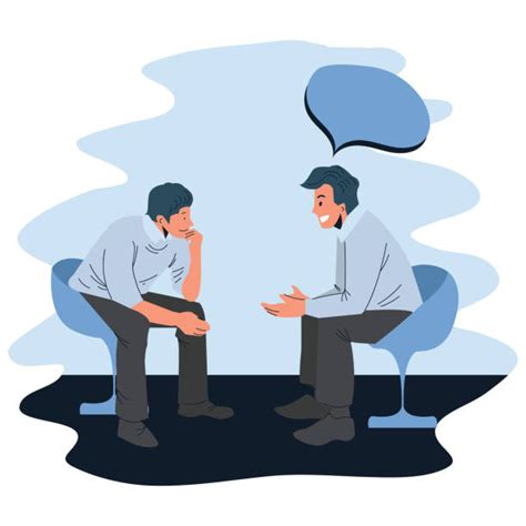 Two Asian Men Talking Stock Vectors Istock