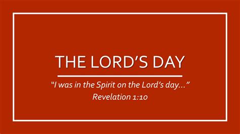 The Lords Day Springer Road Church Of Christ