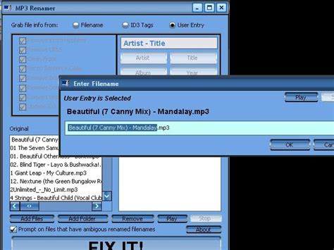 Mp3 Renamer For Windows 7 Rename Your Mp3 Files Windows 7 Download