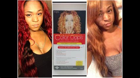 Generally, when it comes to dyeing your hair blonde at home, you should only go one to two shades lighter than your base color. PRODUCT REVIEW !!!: Color Oops Red To Blonde - YouTube
