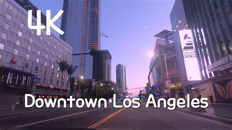 California 4k Los Angeles In 4k Night Drive In Downtown Los Angeles