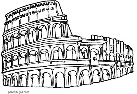 El coliseo de roma es un monumento fundamental que todo el que vaya a la ciudad eterna debe visitar. Dibujos de Circo Romano para colorear