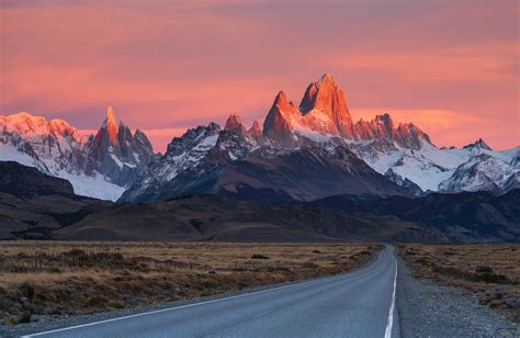 Sunset Over Mt Fitz Roy Patagonia Argentina Michael Bonocore