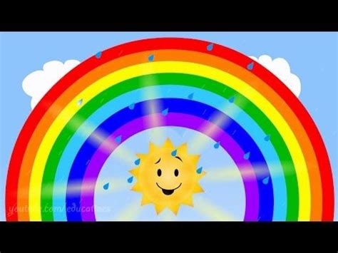 Los colores del arcoiris YouTube Colores del arco iris Niños de