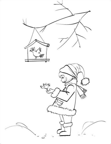 9+ Winter Coloring Pages - Free PDF, JPG, Format Download | Free
