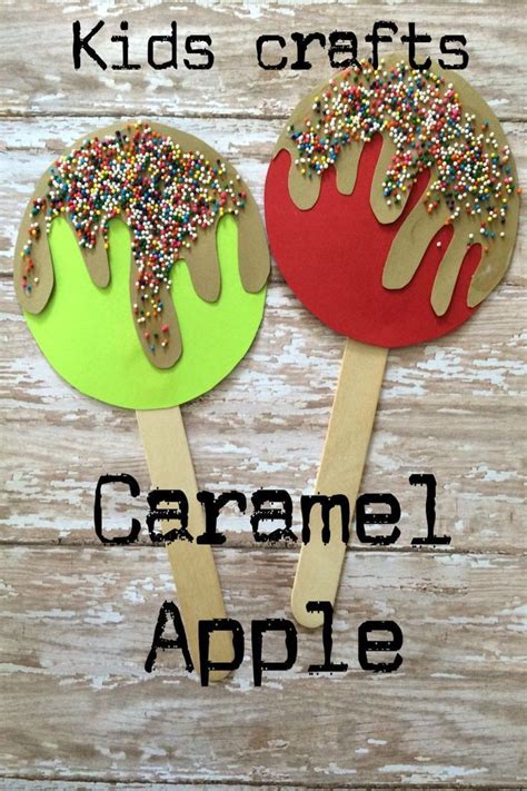 Caramel Apple Popsicle Stick Craft Popsicle Crafts Fall Crafts For