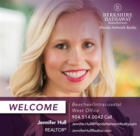 Berkshire Hathaway Homeservices Florida Network Realty Welcomes Jennifer Hull Real Estate